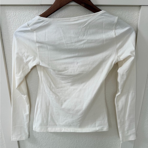 SKIMS Scoop Neck Long Sleeve Top S - Picture 5 of 5